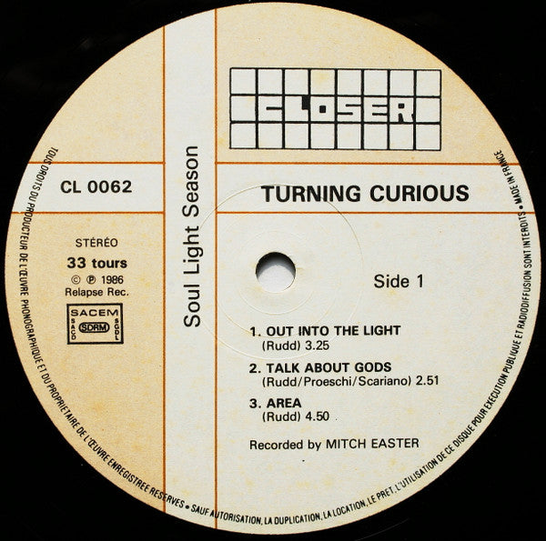 Turning Curious : Soul Light Season (12", EP)