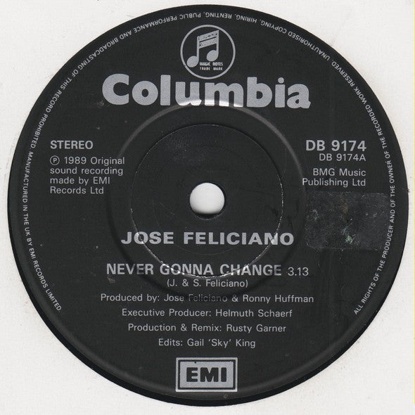 José Feliciano : Never Gonna Change (7")