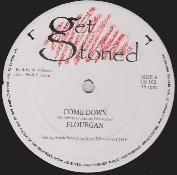 Flourgon / Pliers : Come Down / Ruff Dis Year (12")