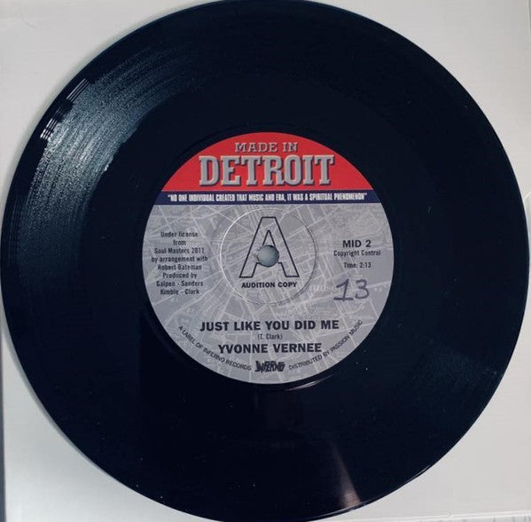 Yvonne Vernee : Just Like You Did Me (7", S/Sided, Ltd)