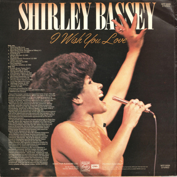 Shirley Bassey : I Wish You Love (LP, Comp, RM)