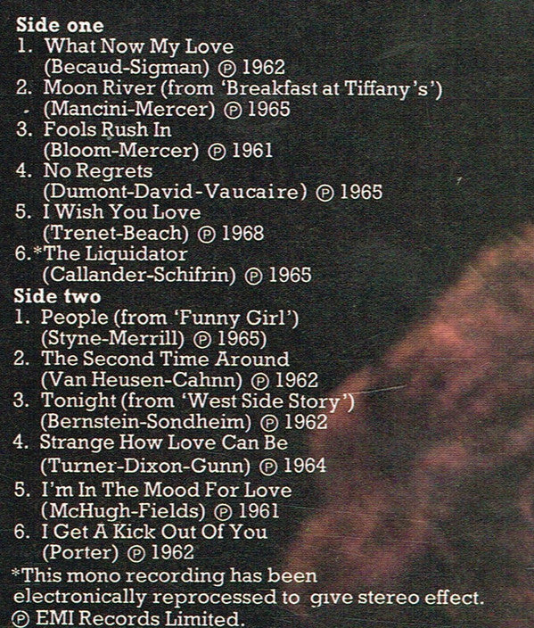 Shirley Bassey : I Wish You Love (LP, Comp, RM)
