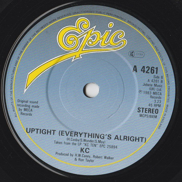 KC (4) : Are You Ready? (7", Single)