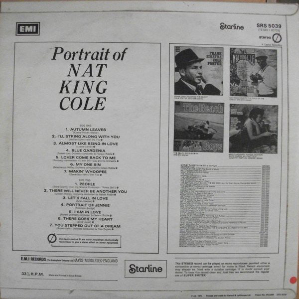 Nat King Cole : Portrait Of Nat King Cole (LP, Comp)