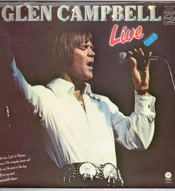 Glen Campbell : Live (LP, Album, RE)