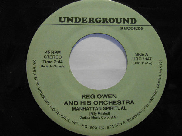 Reg Owen And His Orchestra / The U-F-O's : Manhattan Spiritual / La-La Means I Love You (7")