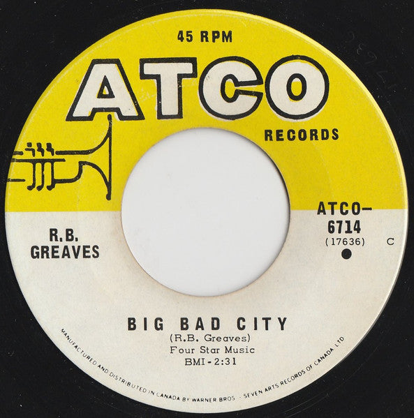 R.B. Greaves : Take A Letter Maria  (7", Single)