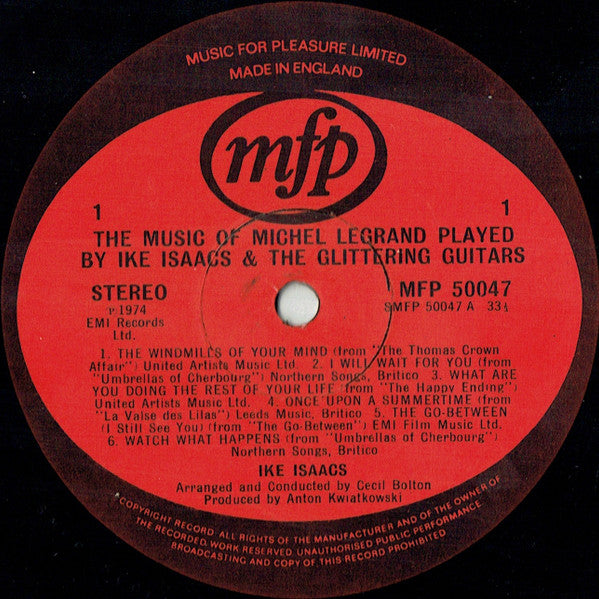 Ike Isaacs : The Music Of Michel Legrand Played By Ike Isaacs And The Glittering Guitars (LP)