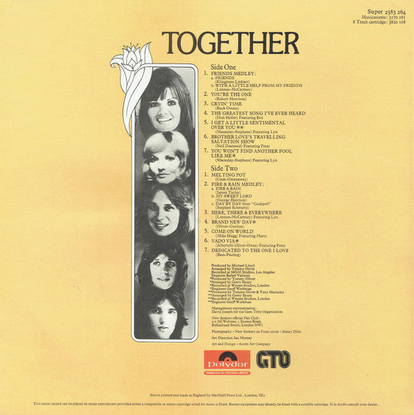 The New Seekers : Together (LP, Album)