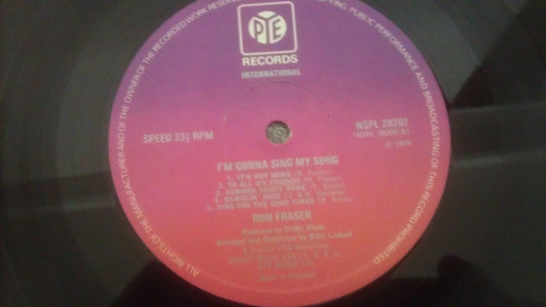 Ron Fraser : I'm Gonna Sing My Song (LP)