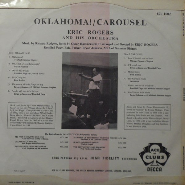 Eric Rogers Chorale And Orchestra : Oklahoma / Carousel (LP, Mono)