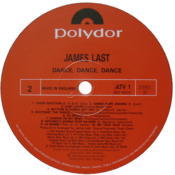 James Last : Dance, Dance, Dance (LP, Album)