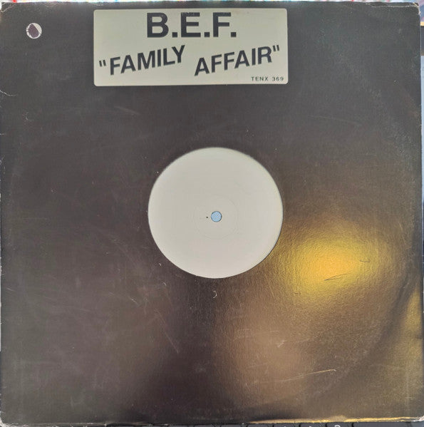 B.E.F.* Featuring Lalah Hathaway : Family Affair (12", Single, W/Lbl)