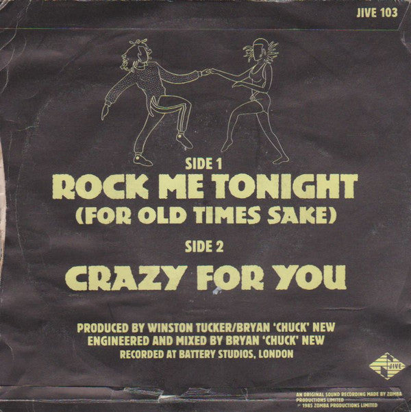 Winston Groovy : Rock Me Tonight (For Old Times Sake) (7")