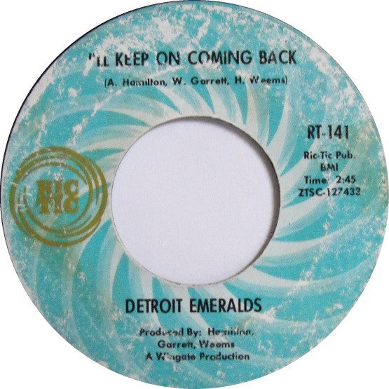 Detroit Emeralds : (I'm An Ordinary Man) Take Me The Way I Am / I'll Keep Coming Back (7", Mono)