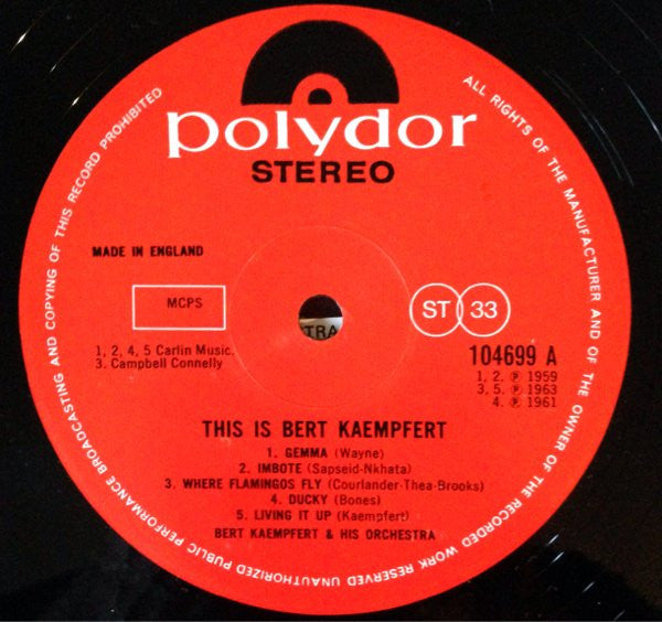 Bert Kaempfert & His Orchestra : This Is Bert Kaempfert (LP, Comp)