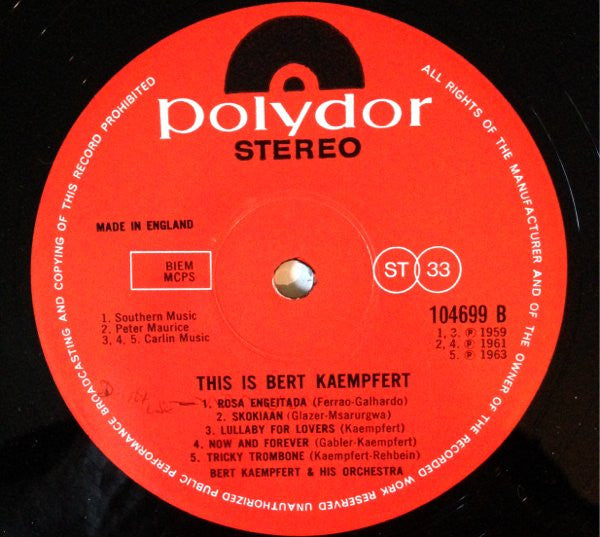 Bert Kaempfert & His Orchestra : This Is Bert Kaempfert (LP, Comp)