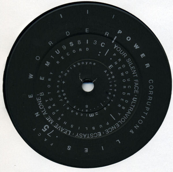 New Order : Power, Corruption & Lies (LP, Album, CBS)