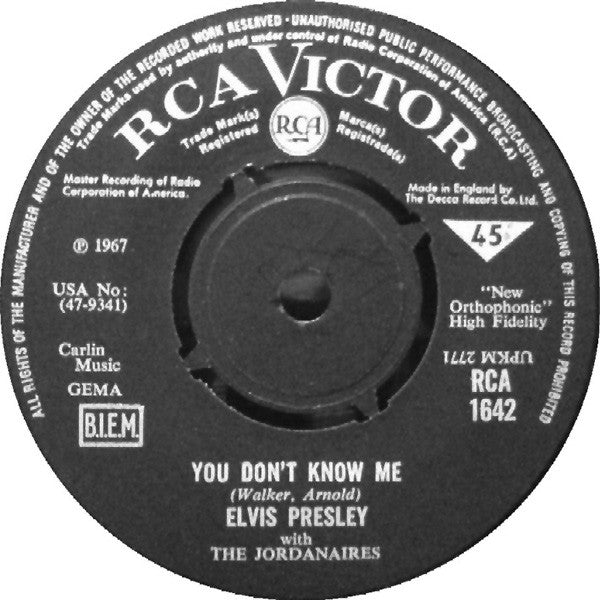 Elvis Presley : Big Boss Man (7", Single)