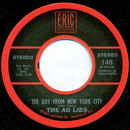 The Ad Libs / The Trade Winds : The Boy From New York City / New York's A Lonely Town (7", Single)