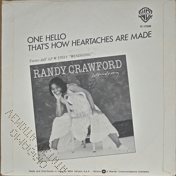 Randy Crawford : One Hello (7")