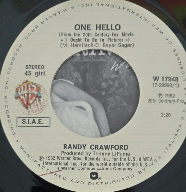 Randy Crawford : One Hello (7")