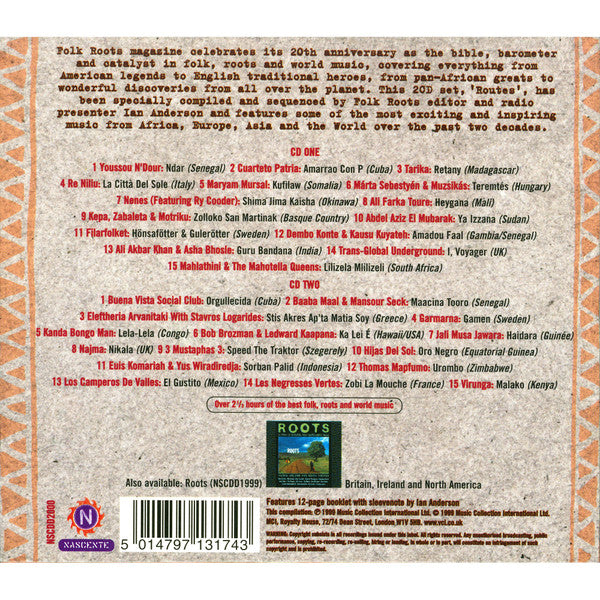Various : Routes - 20  Years Of Essential Folk, Roots & World Music (2xCD, Comp)