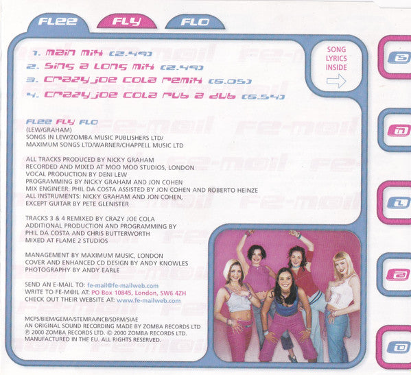 Fe-m@il (2) : Flee Fly Flo (CD, Single, Enh)