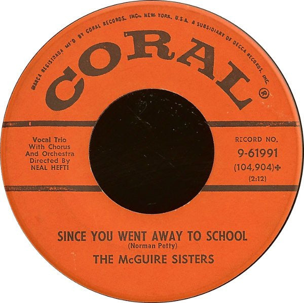 McGuire Sisters : Ding Dong (7", Glo)