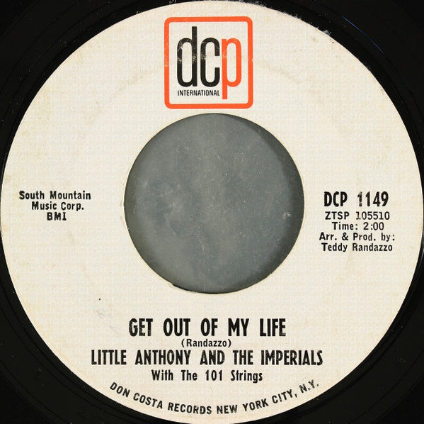 Little Anthony & The Imperials : I Miss You So (7", Mono, Styrene, Pit)