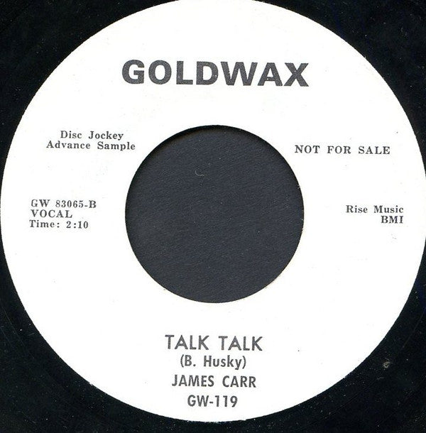 James Carr : She's Better Than You / Talk Talk (7", Promo)