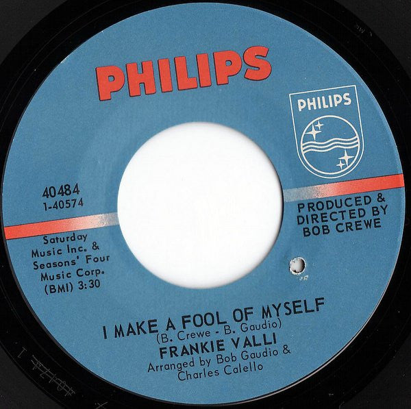 Frankie Valli : I Make A Fool Of Myself / September Rain (Here Comes The Rain) (7", Single, Styrene)