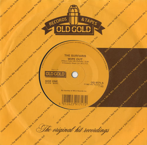 The Surfaris / The Chantays : Wipe Out / Pipeline (7", Single)