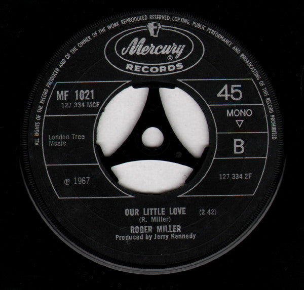Roger Miller : Little Green Apples (7", Single, Mono, Lar)