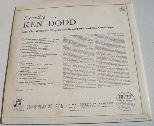 Ken Dodd : Presenting Ken Dodd (LP, Mono)