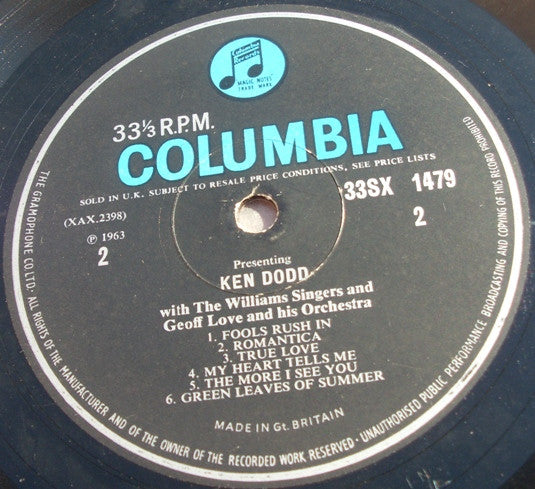 Ken Dodd : Presenting Ken Dodd (LP, Mono)