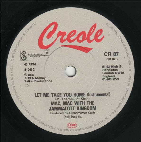 Mac Mac With The Jammalott Kingdom : Let Me Take You Home - Lisa Lisa (7")
