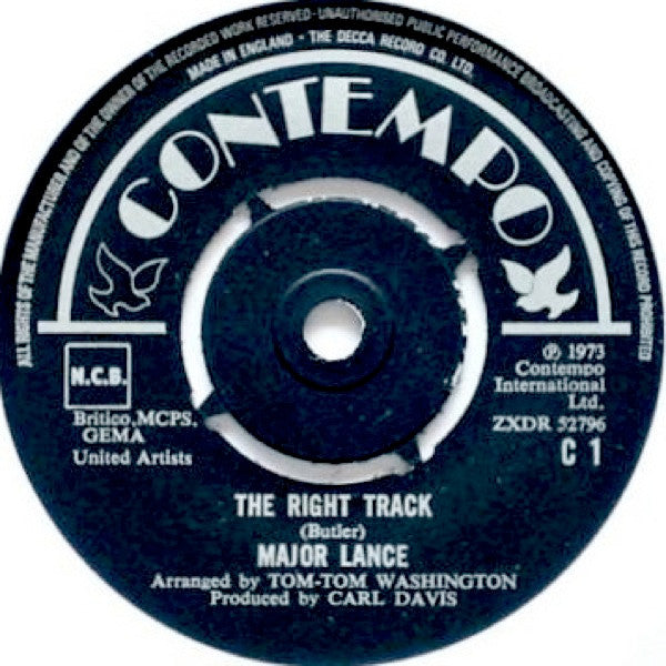 Major Lance : The Right Track / Um Um Um Um Um Um (7")