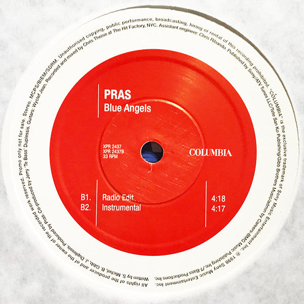 Pras Michel : Blue Angels (12", Promo)