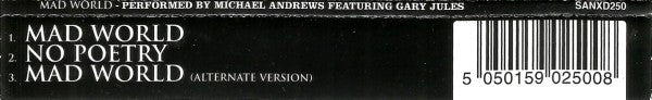 Michael Andrews Featuring Gary Jules : Mad World (CD, Single, CD1)