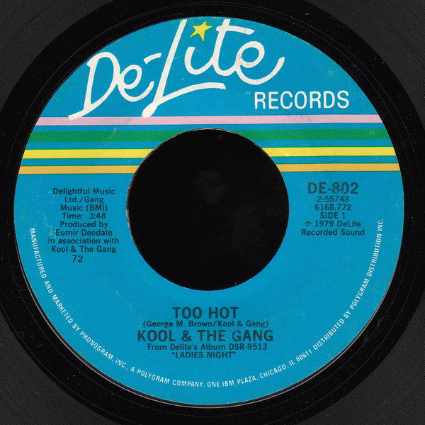 Kool & The Gang : Too Hot (7", Single, Styrene, 72 )