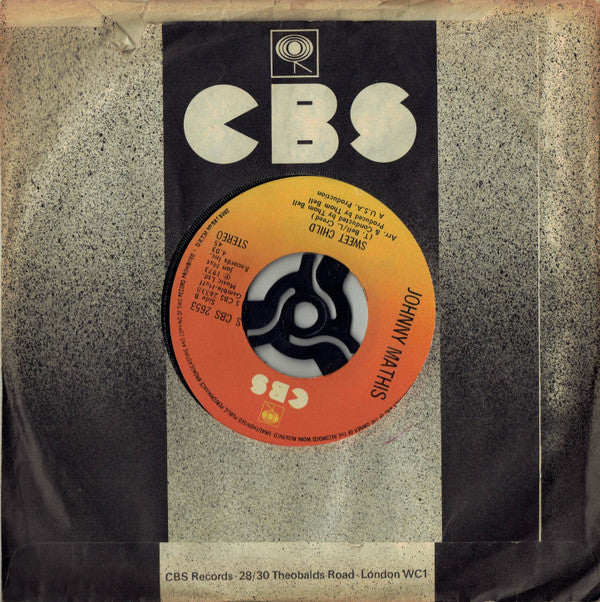 Johnny Mathis : I'm Stone In Love With You (7", Single, Sol)
