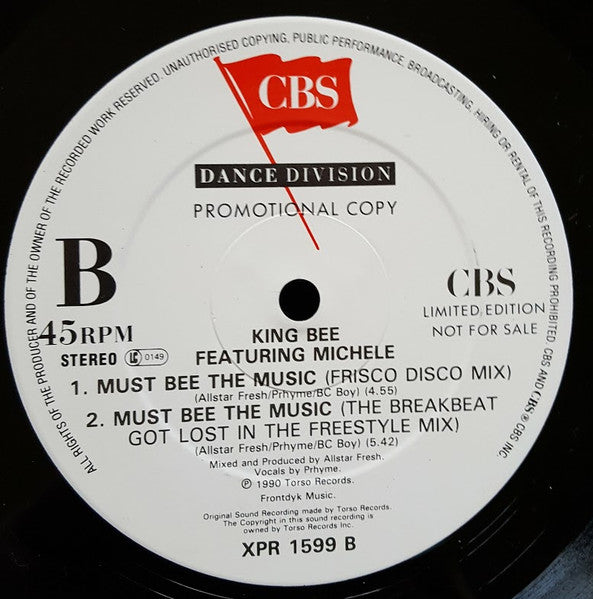 King Bee : Must Bee The Music (12", Ltd, Promo)