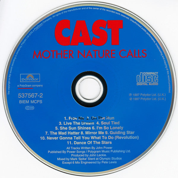 Cast : Mother Nature Calls (CD, Album + CD + Ltd)