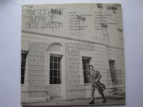 Bert Weedon : The Romantic Guitar Of Bert Weedon (LP)