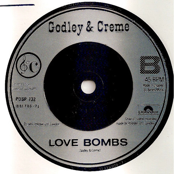 Godley & Creme : Cry (7", Single, Bla)