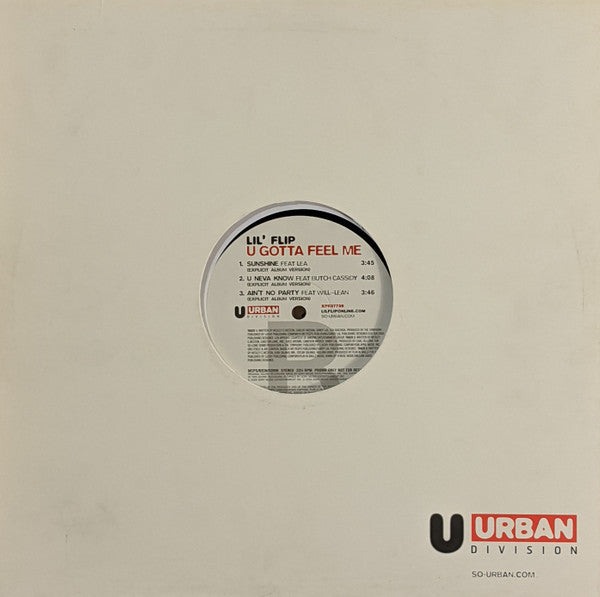 Lil' Flip : U Gotta Feel Me  (12", Promo)