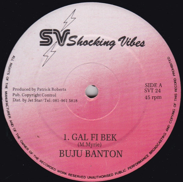 Buju Banton / Papa San : Gal Fi Bek / Mr Man Deh (12")