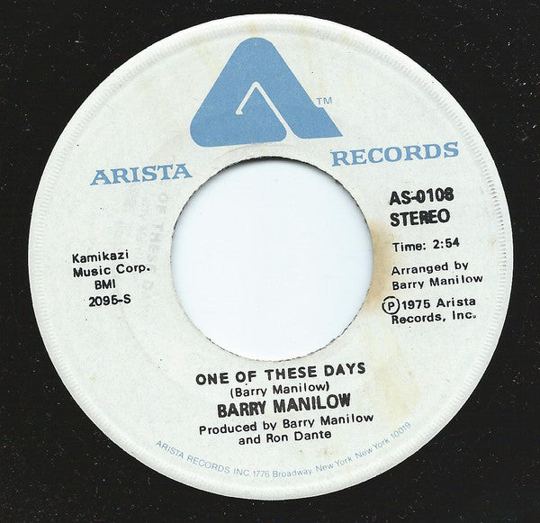 Barry Manilow : It's A Miracle (7", Single)