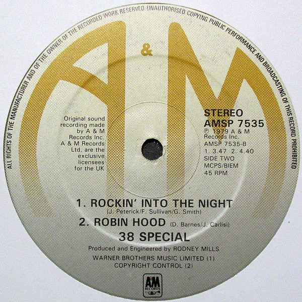 38 Special (2) : Stone Cold Believer (12")